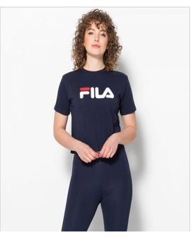 Camiseta Mujer Fila Logo Azul