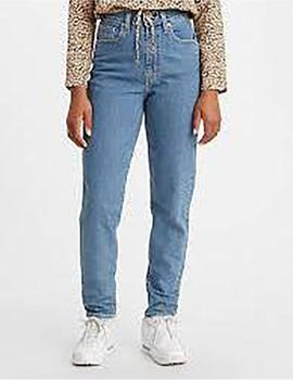 Pantalón Mujer High Waisted Taper Denim