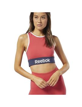 Top Mujer Reebok Linear Rojo