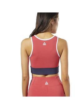 Top Mujer Reebok Linear Rojo