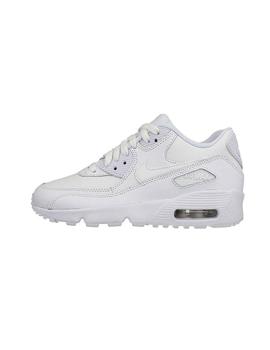 Zapatilla Nike Air Max 90 GS Leather Blanco