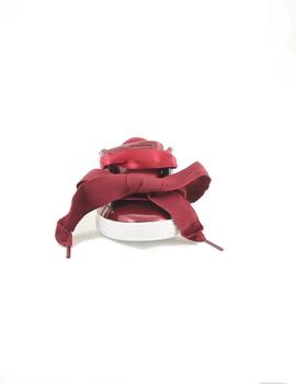 Zapatilla Infantil Puma Basket Heart Glam Burdeos