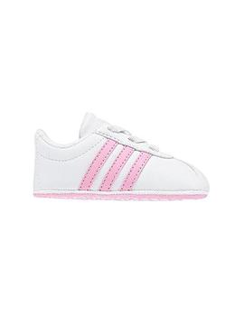 Patuco Infantil Adidas Blanco Rosa