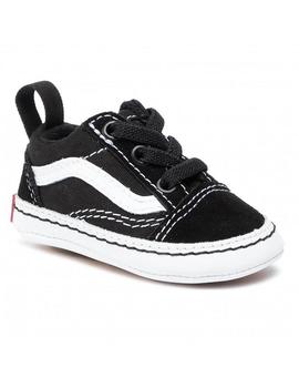 Patuco Vans IN OLD SKOOL Crib Negro