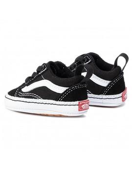 Patuco Vans IN OLD SKOOL Crib Negro