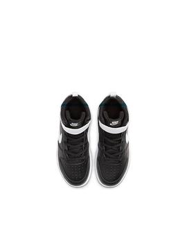 Zapatilla Nike Court  Borough Mid 2 Negro