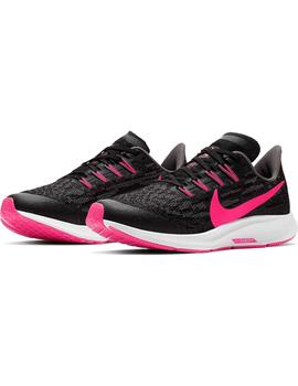 Zapatilla Running Gs Nike Pegasus 36 Negro