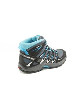 Bota Trekking Junior Salomon Xa Pro Mid Wp Gris