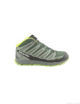 Bota Trekking Junior Salomon Sinapse Verde