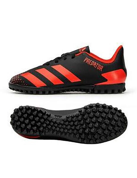 Bota Fútbol Predator Negro/Rojo