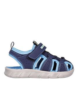 Sandalia Skechers Flex Azul