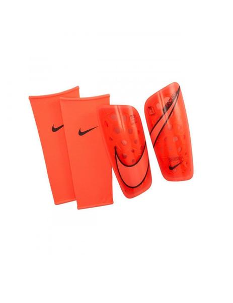 Lustre Seguro Hay una necesidad de Espinillera Fútbol Nike Mercurial Lite Naranja