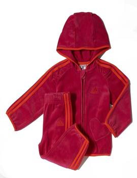 Chándal Infantil Adidas Velour Rosa