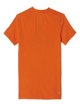 Camiseta Infantil  Adidas Yb Pri Naranja