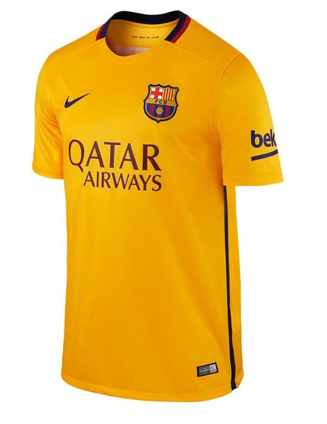 Camiseta Fútbol Nike 2º F.C. Barcelona Amarillo