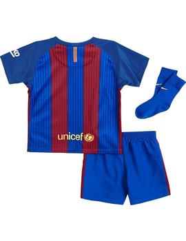 Equipación Bebé Fútbol F.C. Barcelona Azul