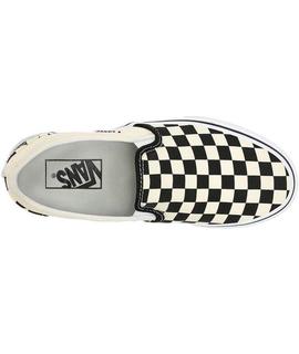 Zapatilla Vans Classic Slip On   Beige/Cuadrados negros