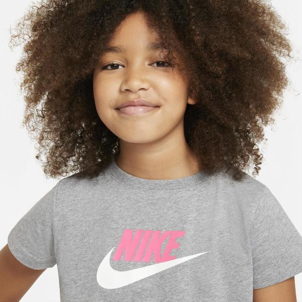 Figura bahía Marca comercial Camiseta Niña Nike Sportswear Gris