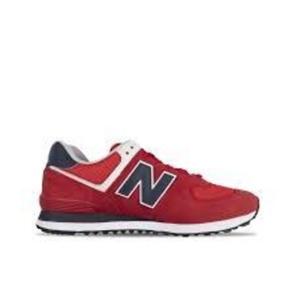 Caballero autómata Collar Zapatilla New Balance 574 Rojo