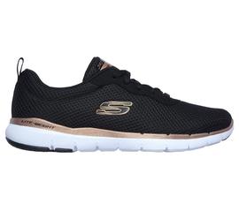 Zapatilla Mujer Skechers Flex Appeal  3.0 Negro