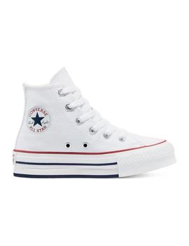 Zapatilla Junior  Converse All Star Hi Plataform  Blanco