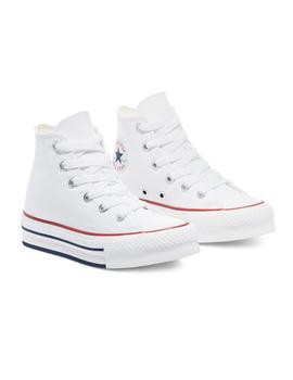 Zapatilla Junior  Converse All Star Hi Plataform  Blanco