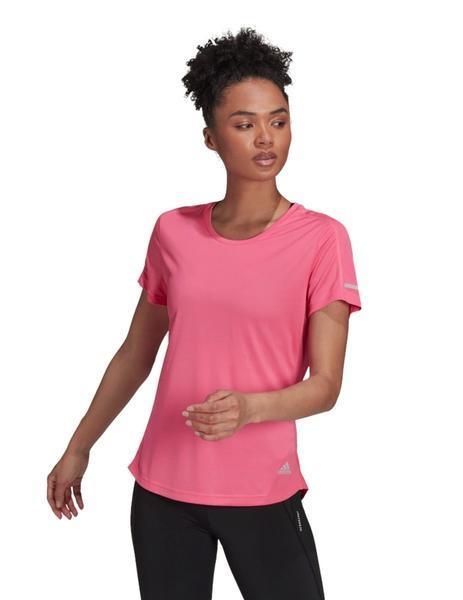 Racional espejo de puerta bosquejo Camiseta Running Mujer Adidas run it Fucsia