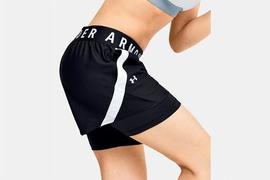 Short Mujer  UNDER ARMOUR PLAY UP 2-IN-1 NEGRO