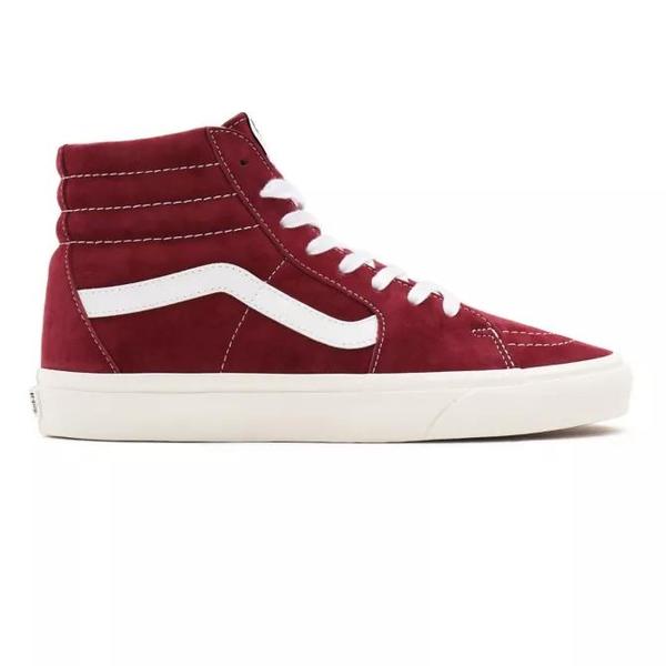 Zapatilla Mujer Vans Sk8-Hi (Pig Suede) Burdeos