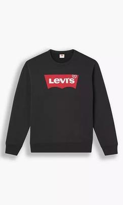 Sudadera Levis Graphic Crew   Negro