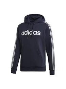 Sudadera Adidas 3 Bandas Capucha Azul