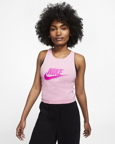 oler herida Falsedad Crop Top Mujer Nike Spt Heritage Rosa