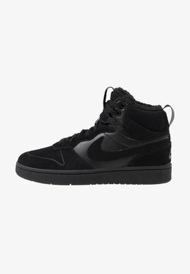 Bota Junior Nike Court Borought mid 2 Negro