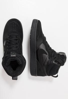 Bota Junior Nike Court Borought mid 2 Negro