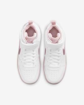 ZP.Jr.Nike COURT BOROUGHT MID 2 BLANCO ROSA