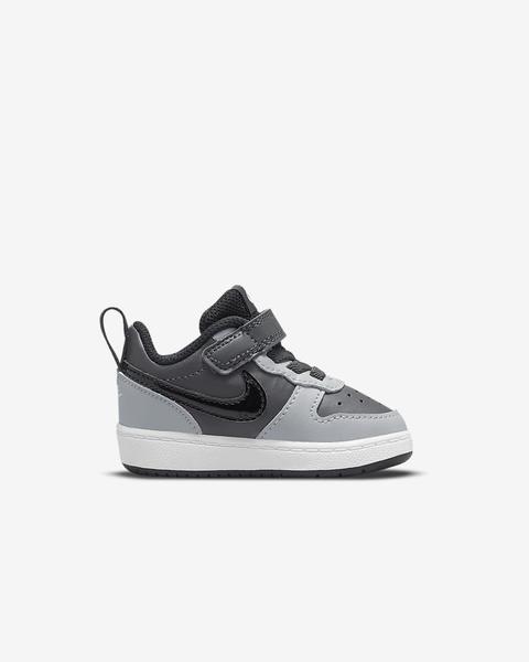 Nacarado Posible No quiero Zapatilla Infantil Nike Court Borough Low 2 Negro Gris