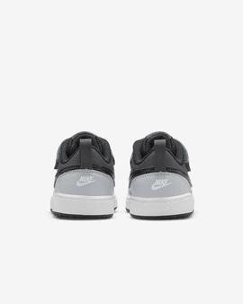 Zapatilla Infantil Nike Court Borough Low 2 Negro Gris