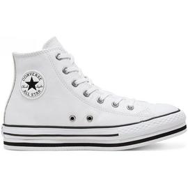 Zapatilla Infantil Converse Lift Hi Piel  Blanco