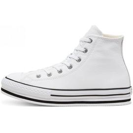 Zapatilla Infantil Converse Lift Hi Piel  Blanco