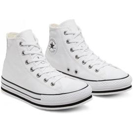 Zapatilla Infantil Converse Lift Hi Piel  Blanco