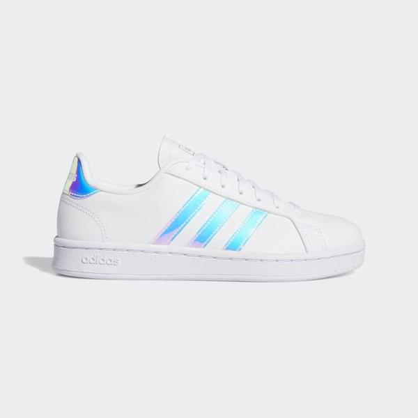 La forma comentarista Fantástico Zapatilla Adidas Grand Court Blanco Tornasol