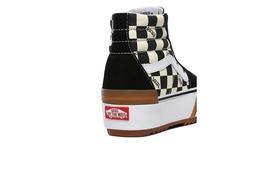 Zapatilla Mujer Vans SK8 HI STACKED CHECKERBOARD NEGRO