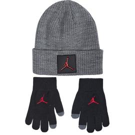 Set Gorro-Guantes Jordan Metal Jumpman Gris/Rojo