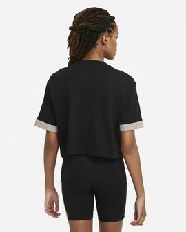 Top Crop Mujer Nike SS   Negro