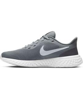 Zapatilla Running Junior NIKE revolution 5 gris