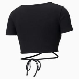 Camiseta para mujer Classics Ribbed Negro