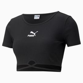 Camiseta para mujer Classics Ribbed Negro